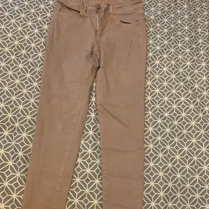 Blush colored jeggings